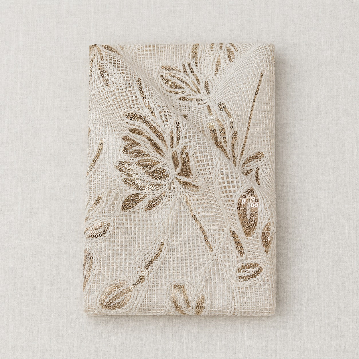 Sequined Open-Weave Mesh - image 3