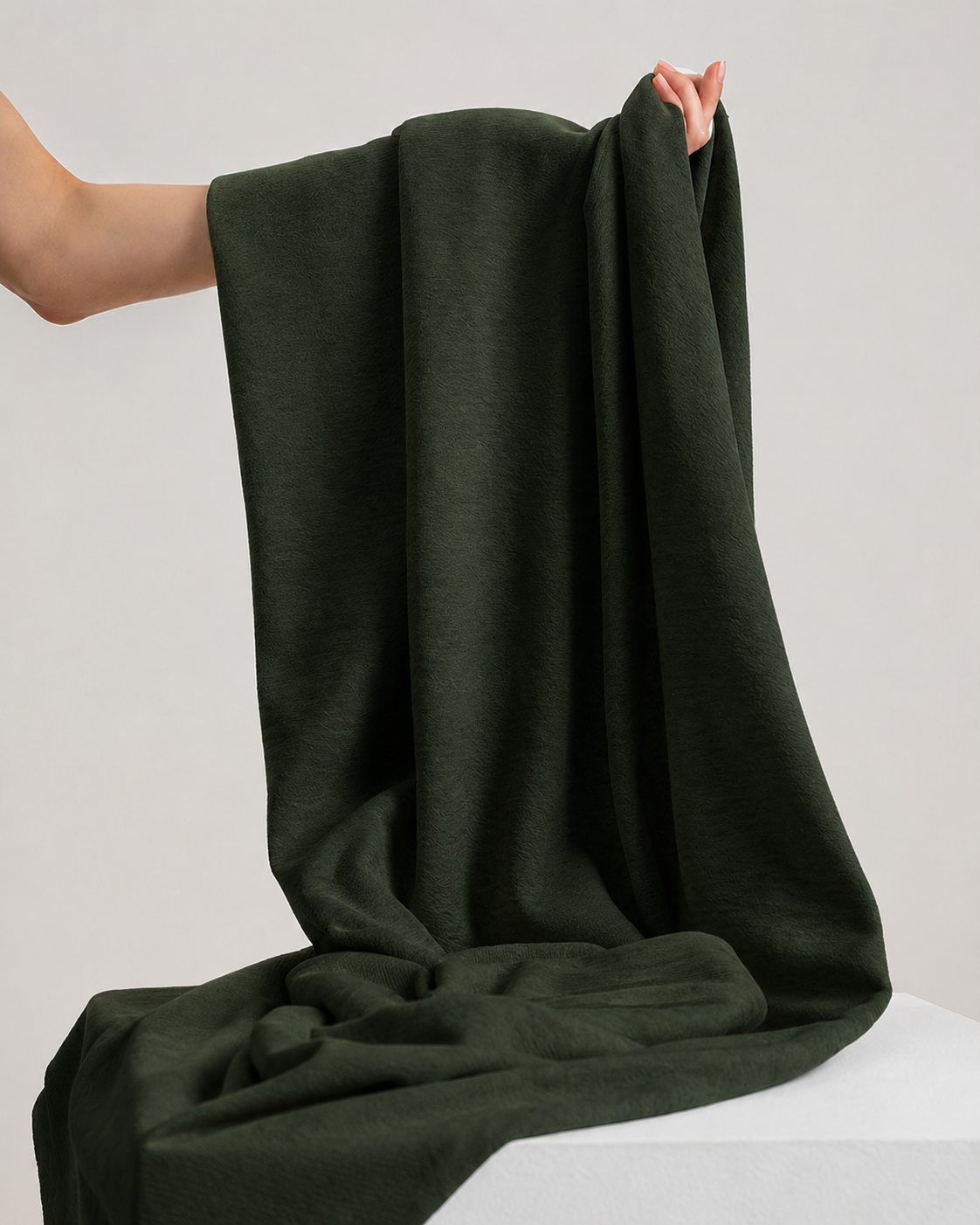 Solid-Dyed Crinkle Fabric - image 5