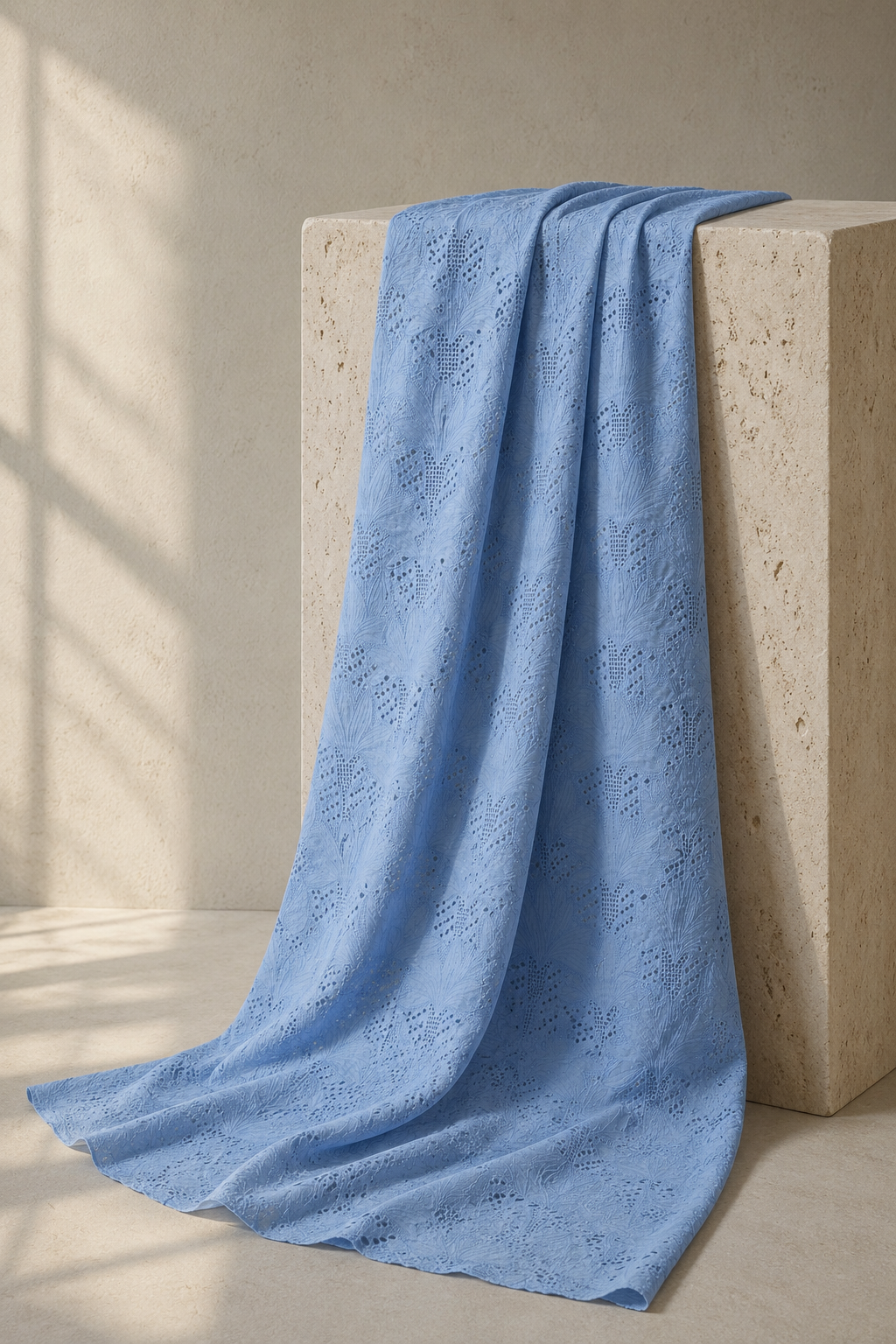 Embroidered Cotton Eyelet (Schiffli) Fabric - image 3