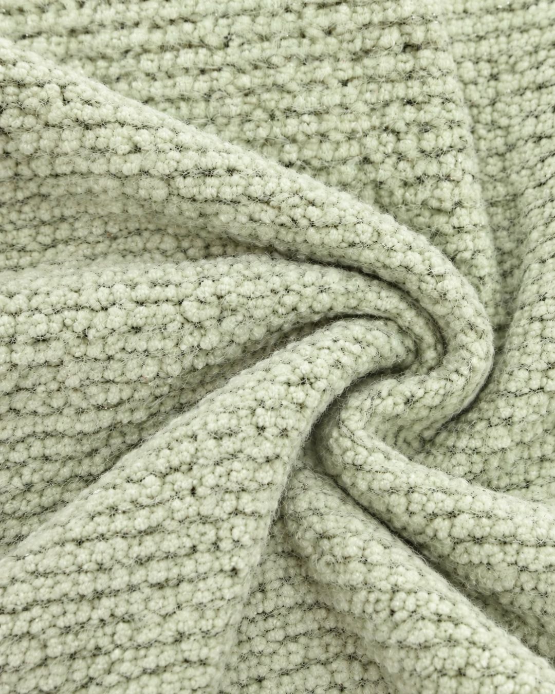 Sage Green Chenille Textured Fabric
