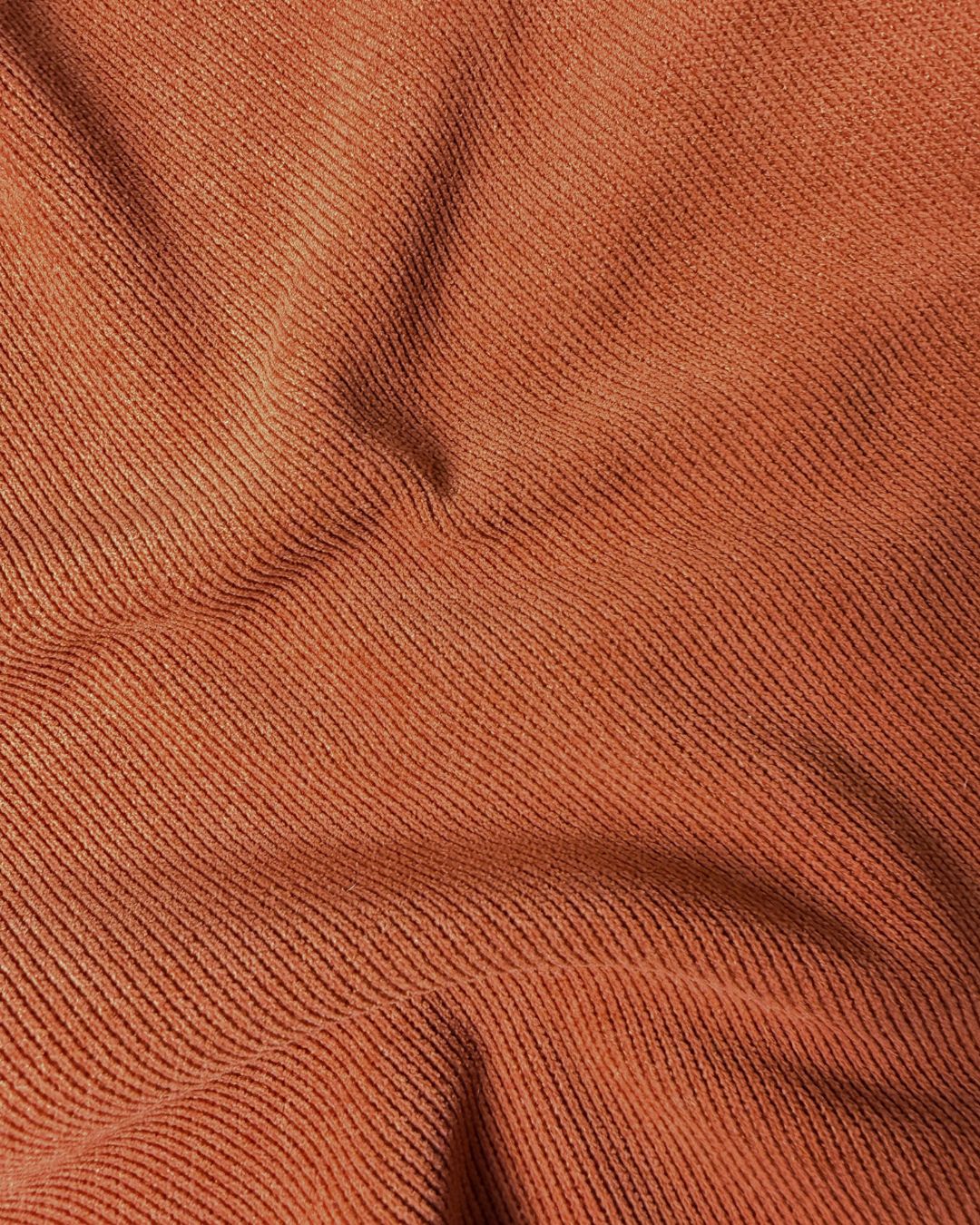 Brown Soft Rib Knit Fabric