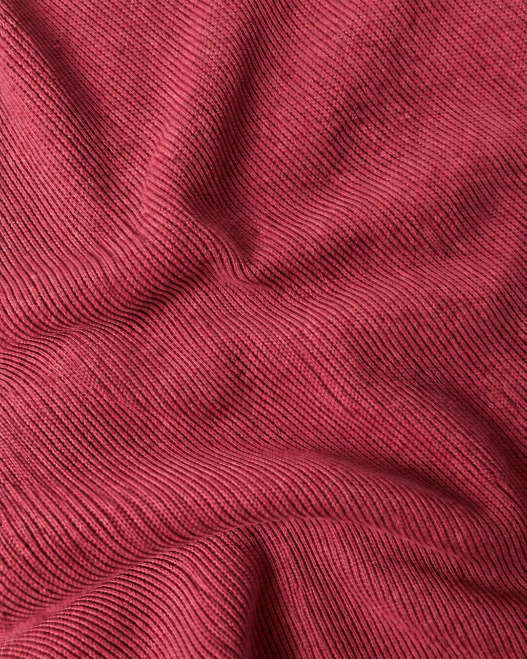 Wine Soft Rib Knit Fabric