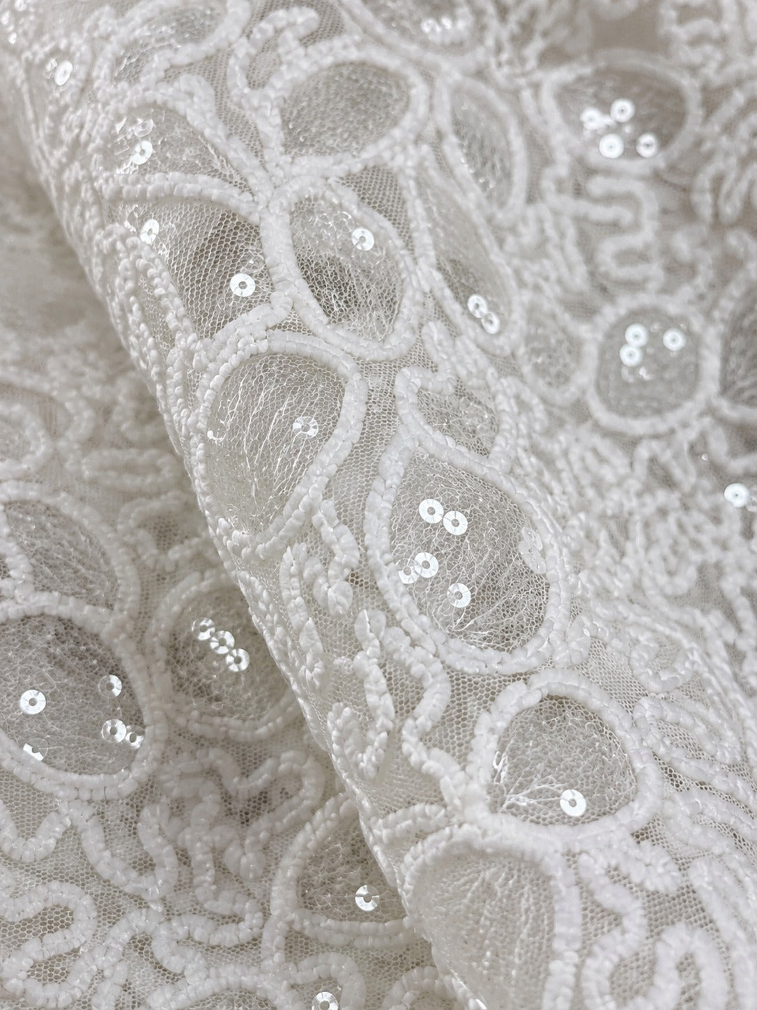Sequined Corded Tulle - image 2