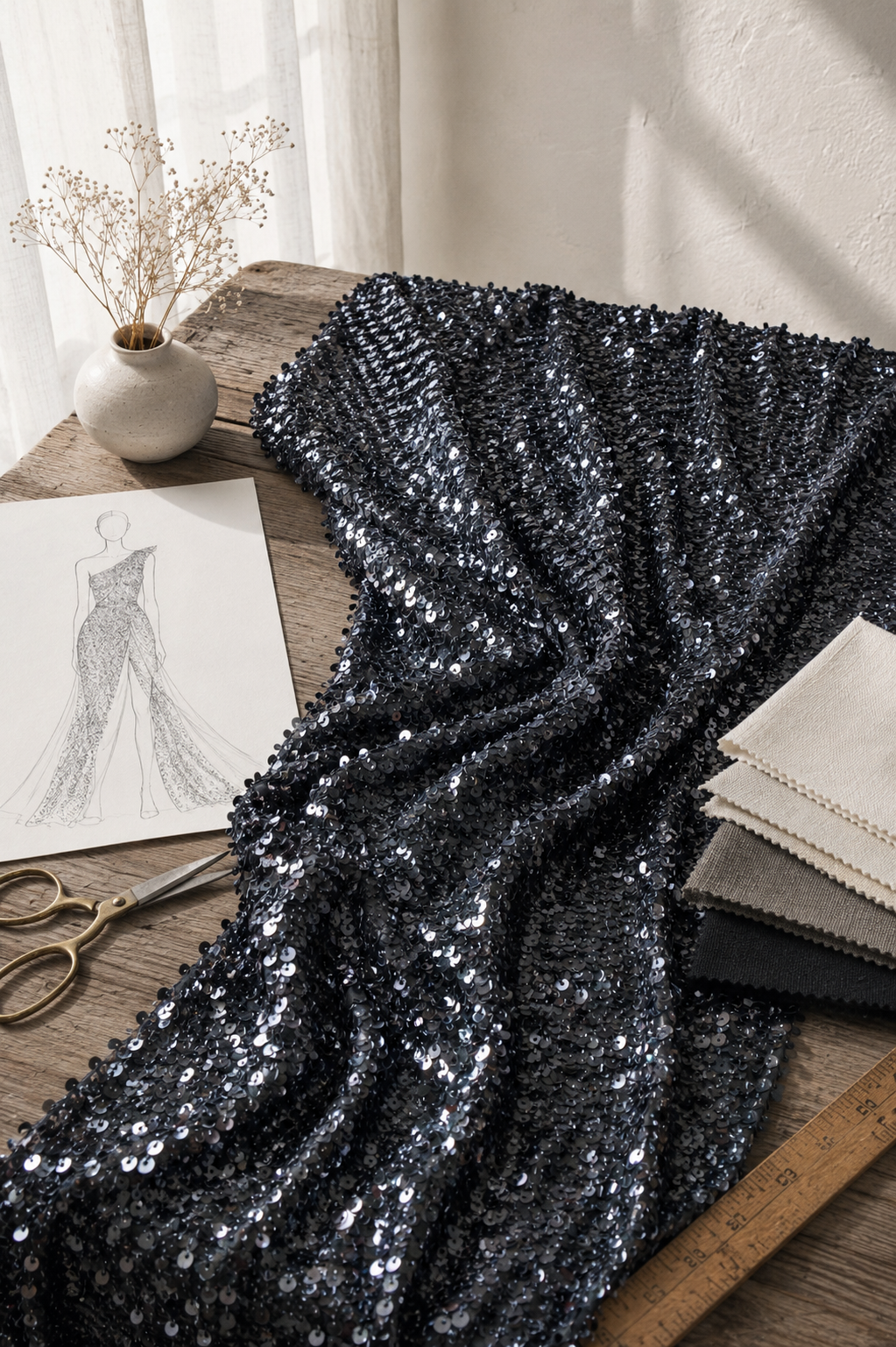 Payette Sequin Fabric - image 8