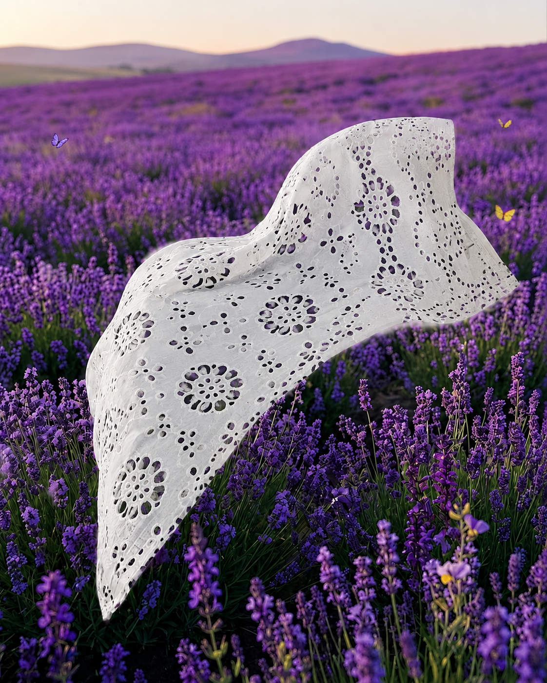 Zari Work Net Fabric - image 3