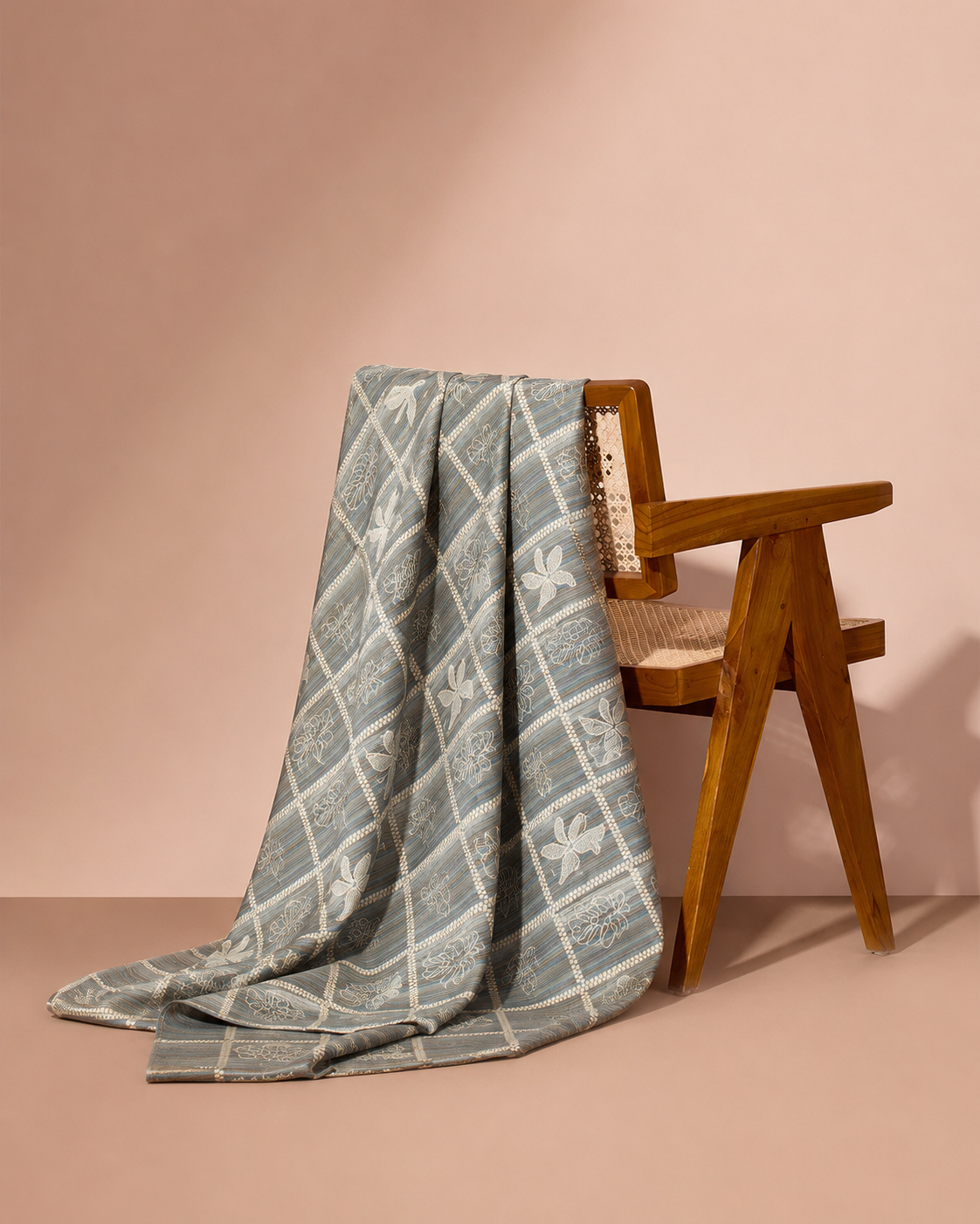 Embroidered Jacquard Cotton Fabric - image 4