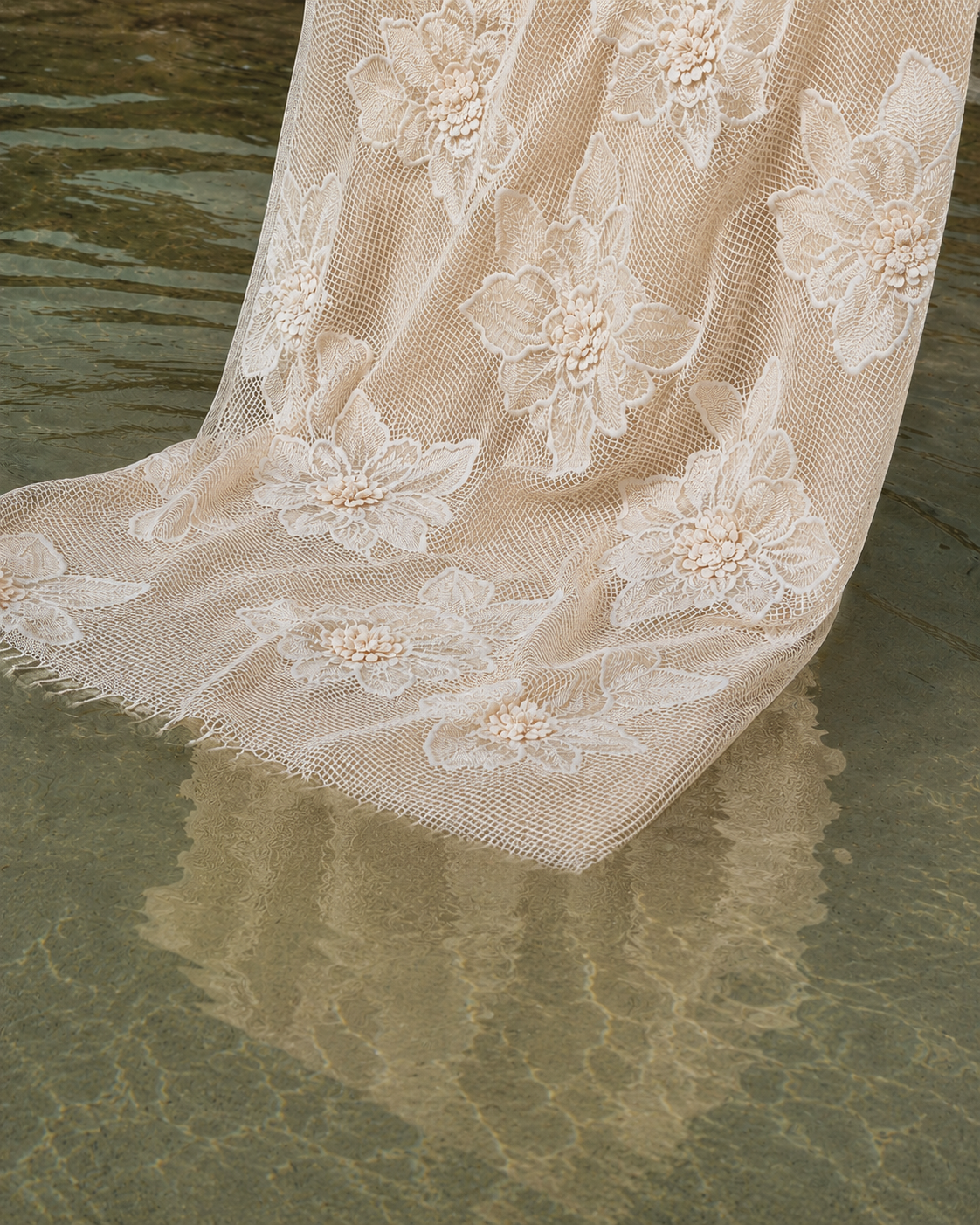 Grid Mesh Embroidery Fabric - image 7