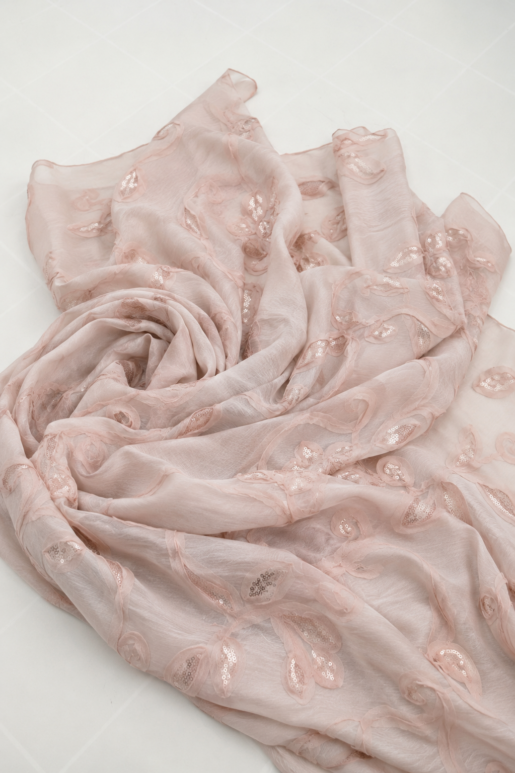 Organza Ribbon Embroidery with Sequins - image 6