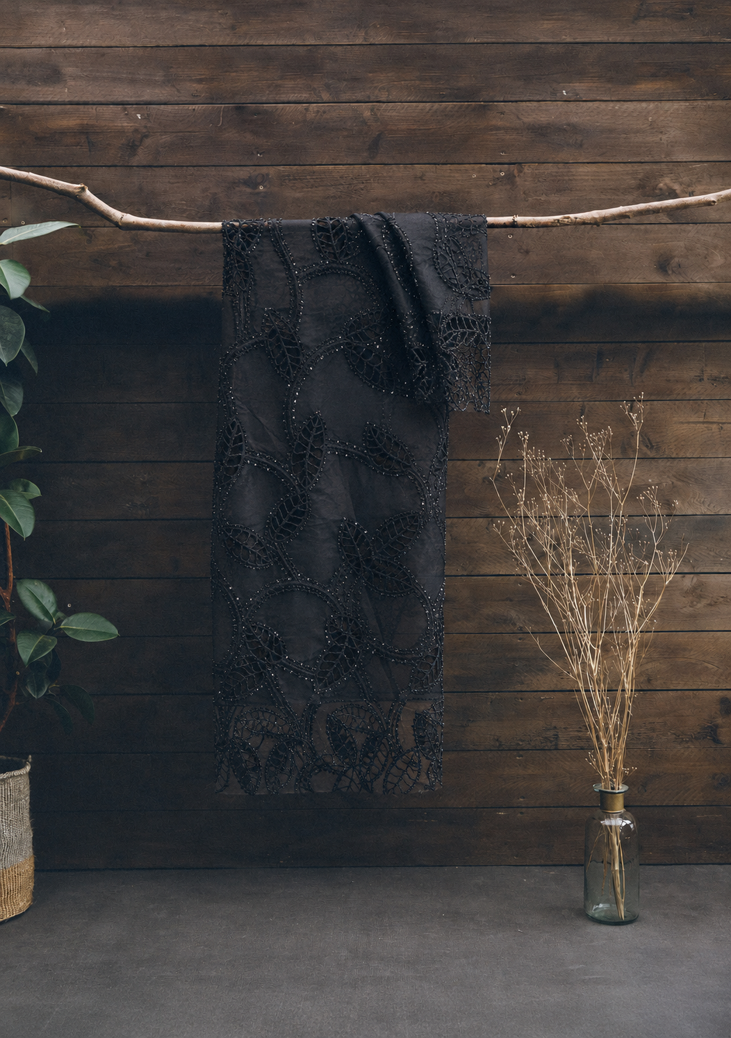 Sheer Embroidered Net Fabric - image 2