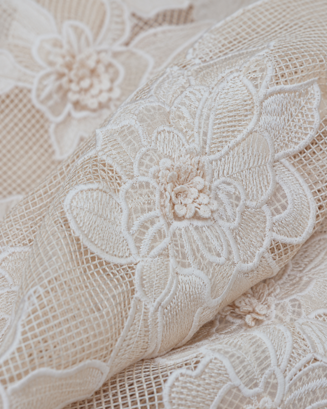 Grid Mesh Embroidery Fabric - image 3