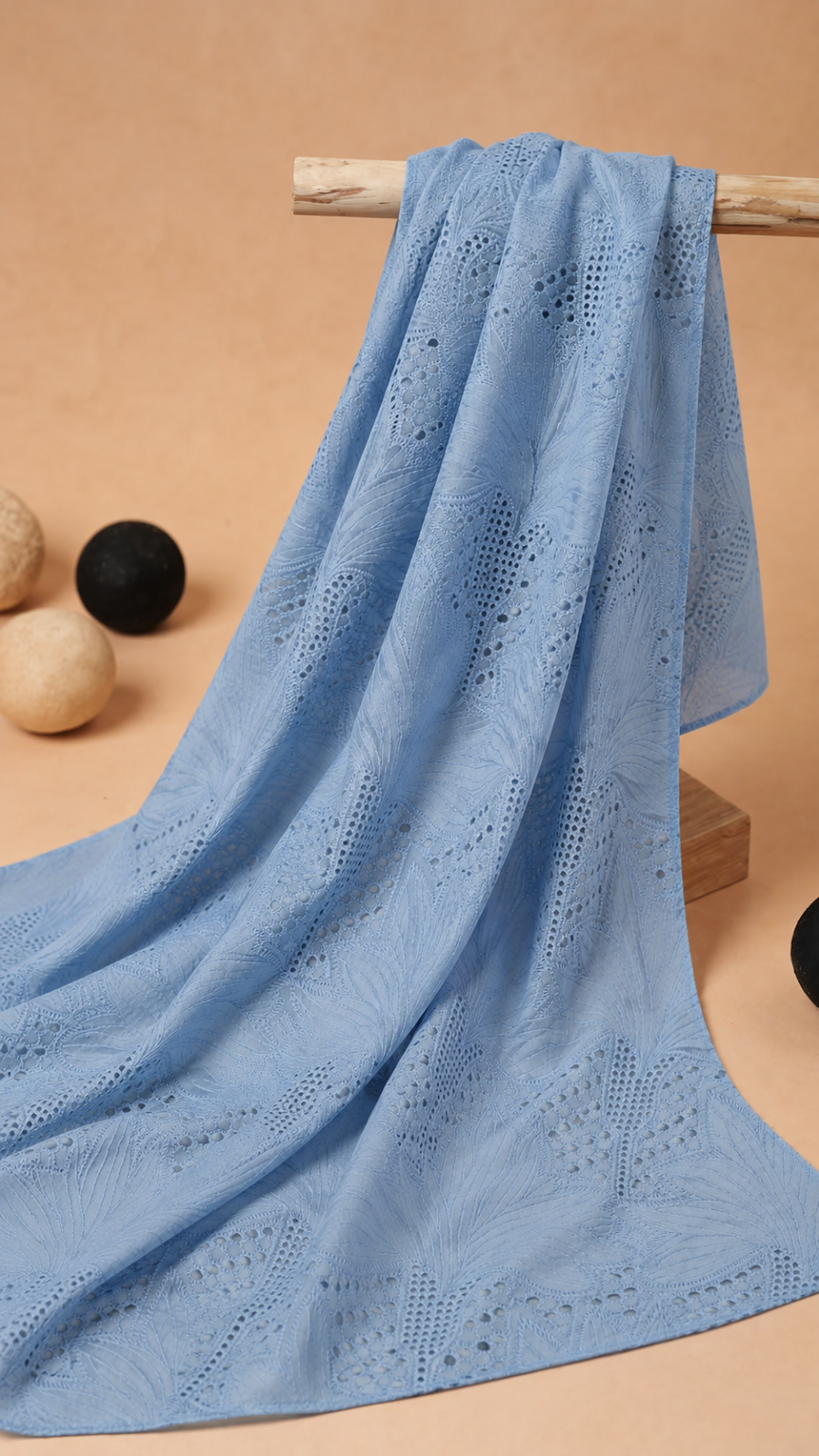 Embroidered Cotton Eyelet (Schiffli) Fabric - image 4