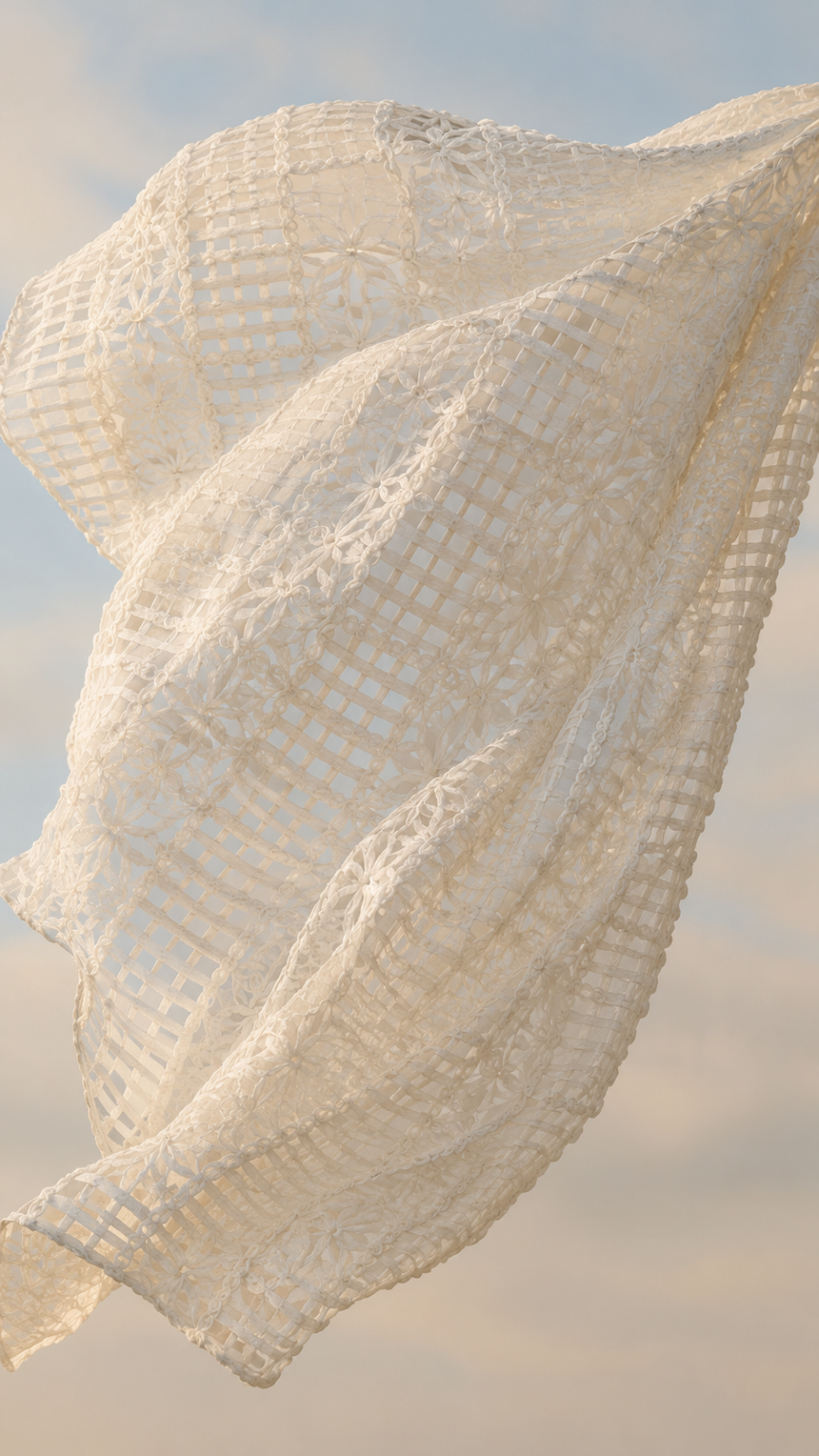 Ivory Floral Guipure Lace Fabric - image 5