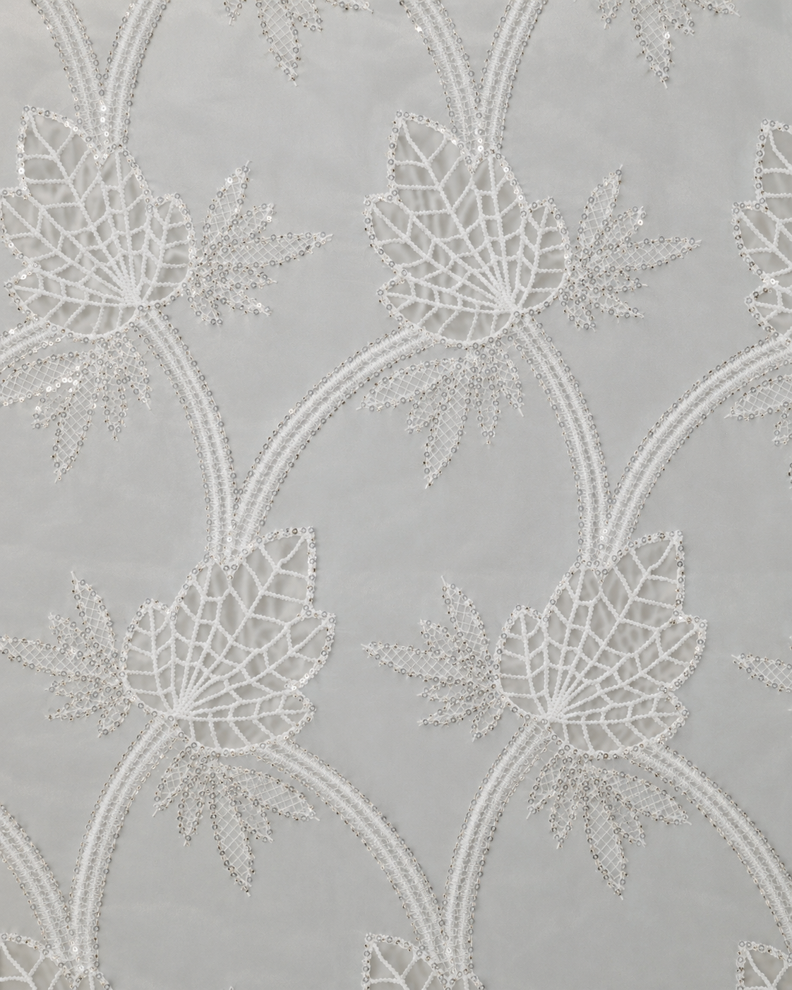 Luxury Embroidered Sequin Mesh Fabric - image 6