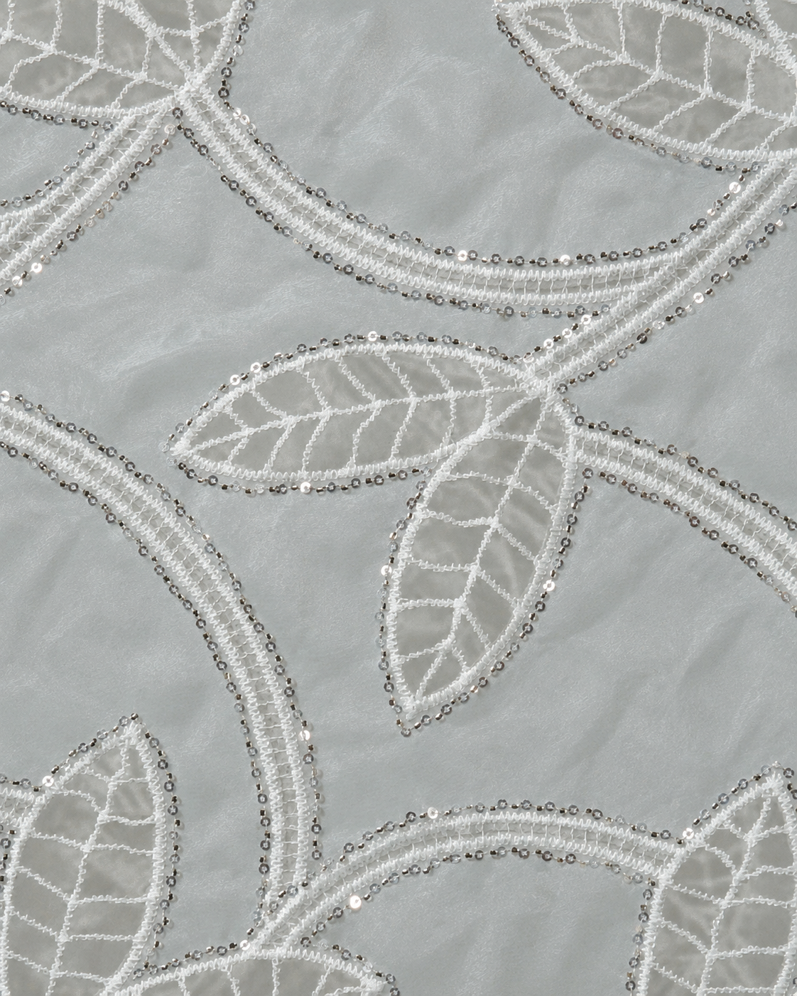 Sequin Embroidered Net Fabric - image 2