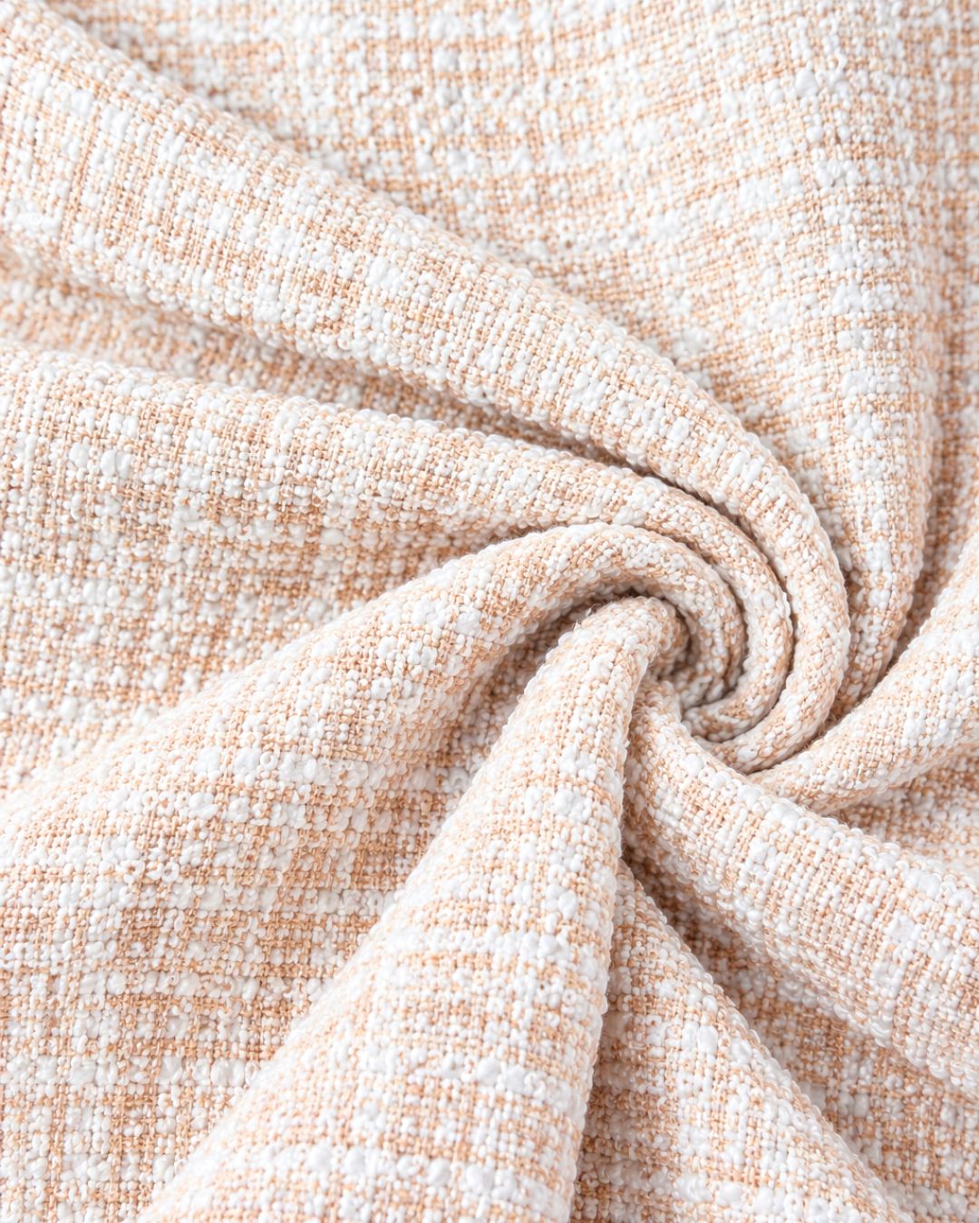 Beige Fancy Bouclé Tweed Fabric